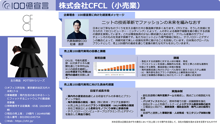この企業の100億宣言を見る